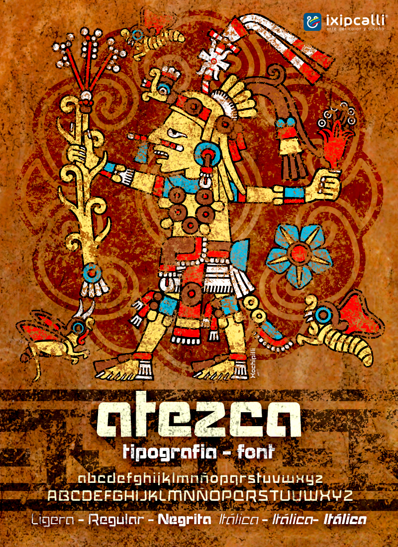 atezca font flyer