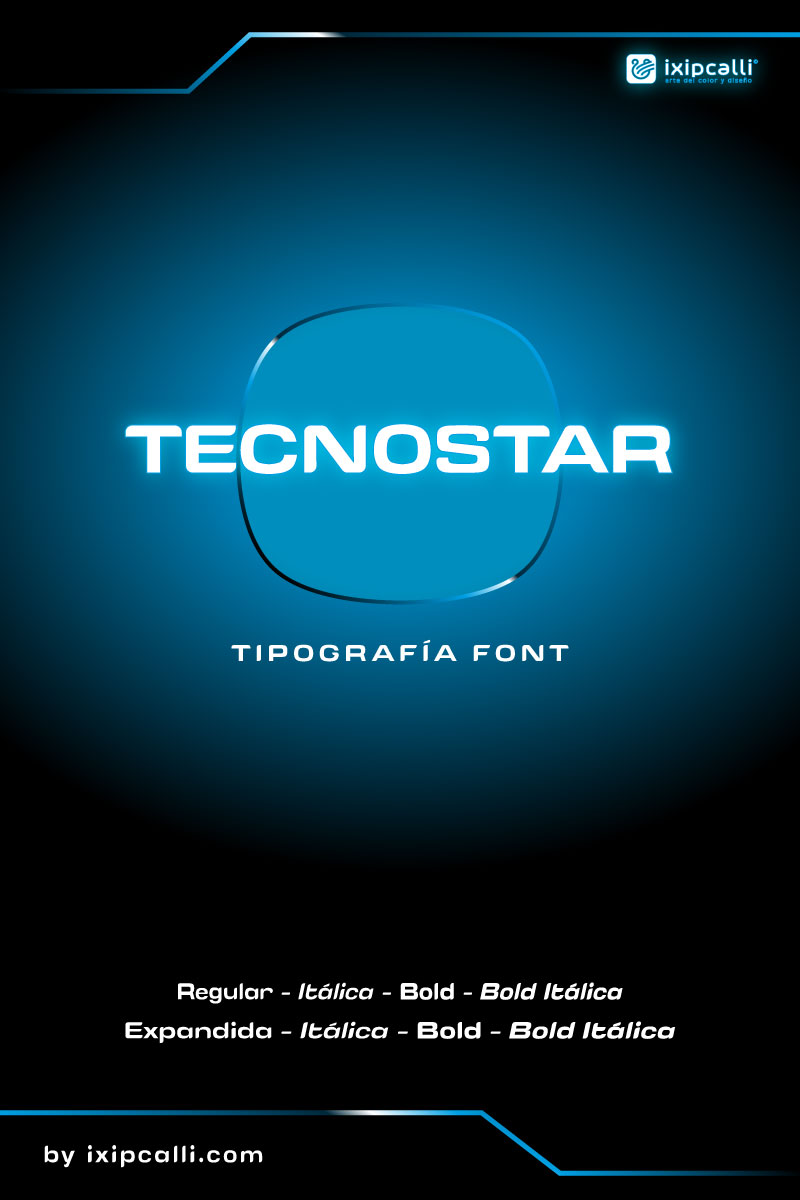 tecnostar font flyer
