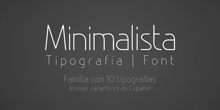 minimalista font