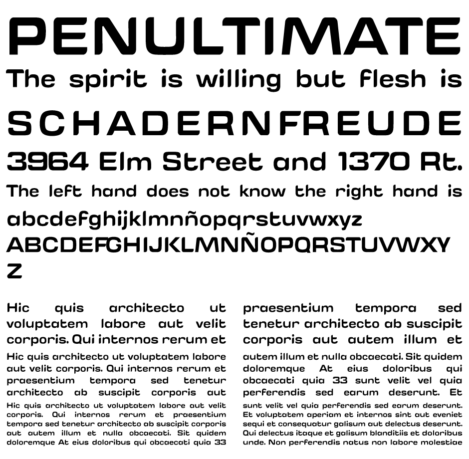 tecnostar font demo
